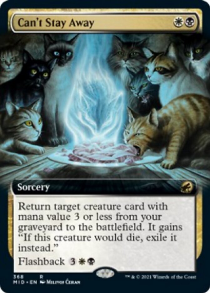 Can't Stay Away (Extended Art) [Innistrad: Midnight Hunt] [Foil]