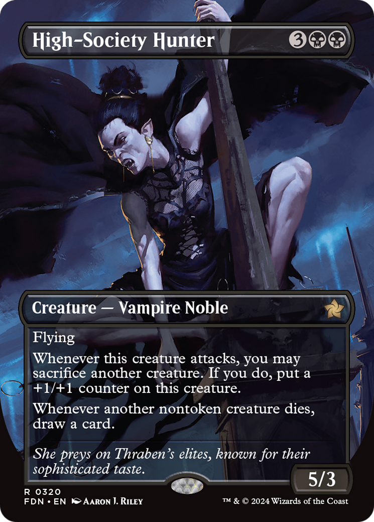 High-Society Hunter (Borderless) [Foundations] [Foil]