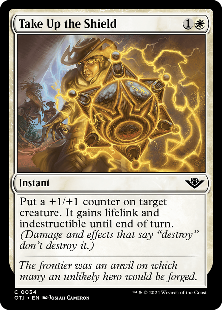 Take Up the Shield [Outlaws of Thunder Junction] [Foil]