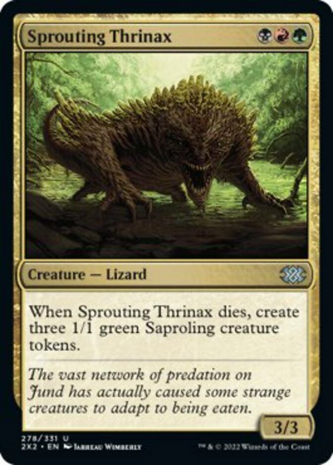 Sprouting Thrinax [Double Masters 2022] [Foil]