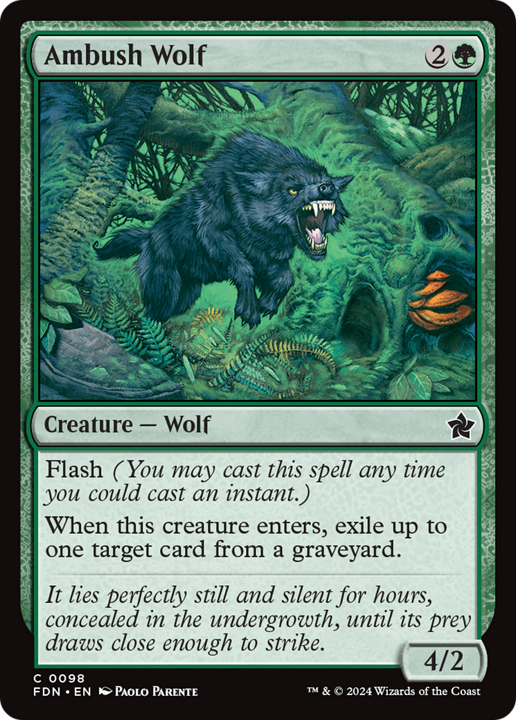 Ambush Wolf [Foundations] [Foil]