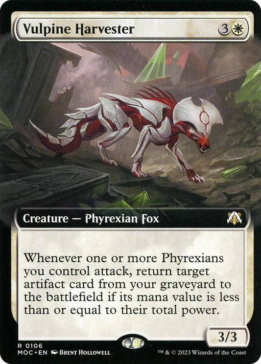 Vulpine Harvester (Extended Art) [March of the Machine Commander] [Foil]
