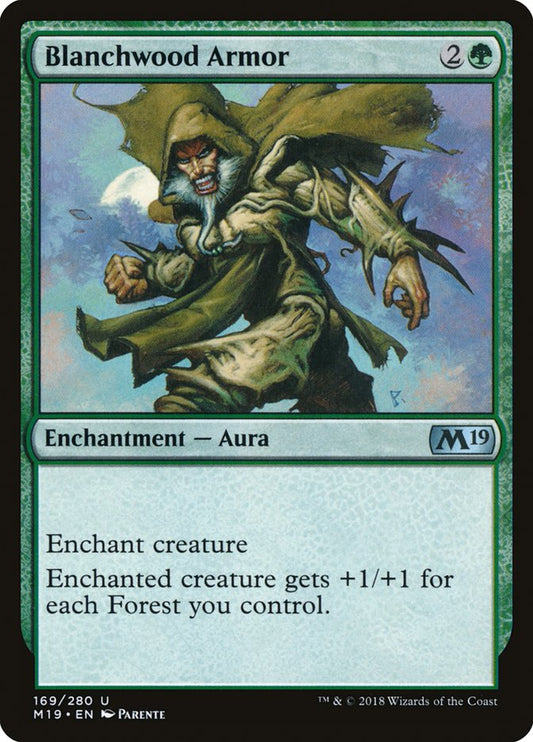 Blanchwood Armor [Core Set 2019] [Foil]