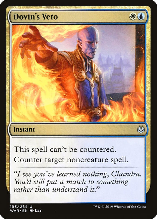 Dovin's Veto [War of the Spark] [Foil]