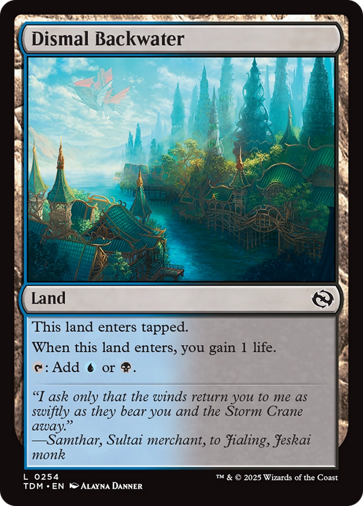 Dismal Backwater [Tarkir: Dragonstorm] [Foil]