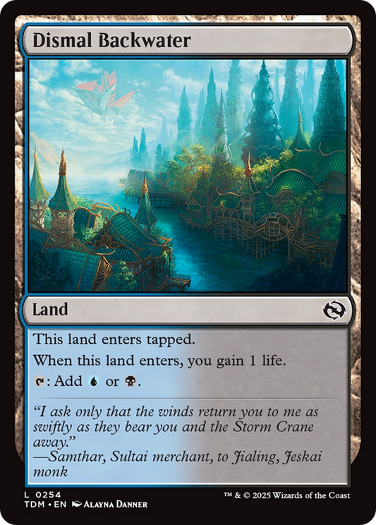 Dismal Backwater [Tarkir: Dragonstorm] [Foil]