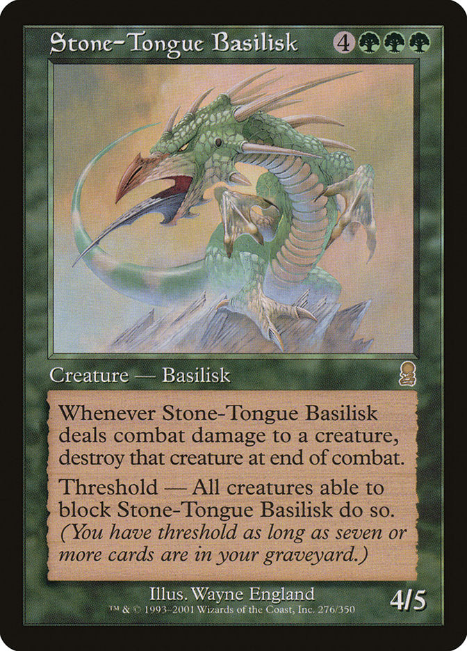 Stone-Tongue Basilisk [Odyssey] [Foil]