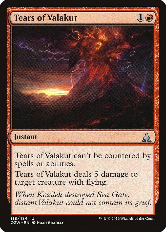 Tears of Valakut [Oath of the Gatewatch] [Foil]