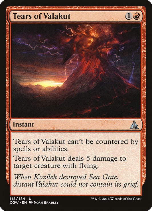 Tears of Valakut [Oath of the Gatewatch] [Foil]