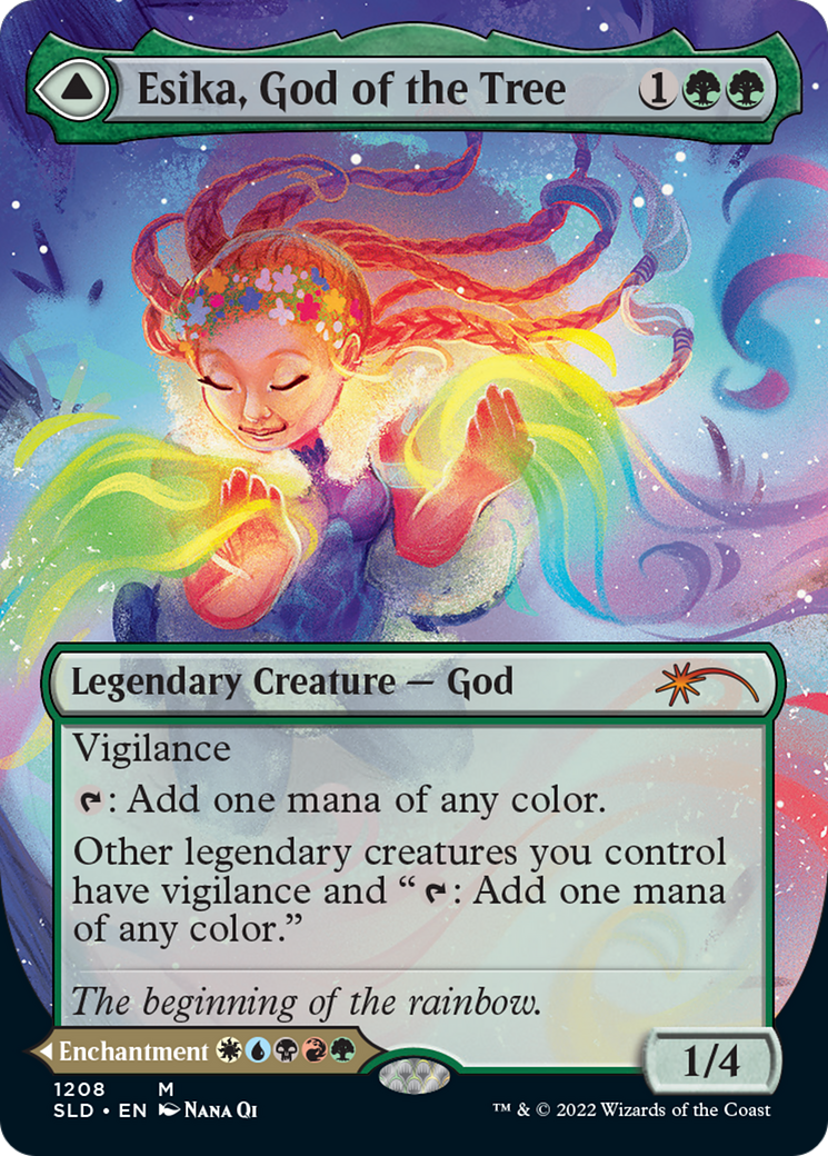 Esika, God of the Tree // The Prismatic Bridge (Display Commander) (Borderless) [Secret Lair: From Cute to Brute] [Foil]