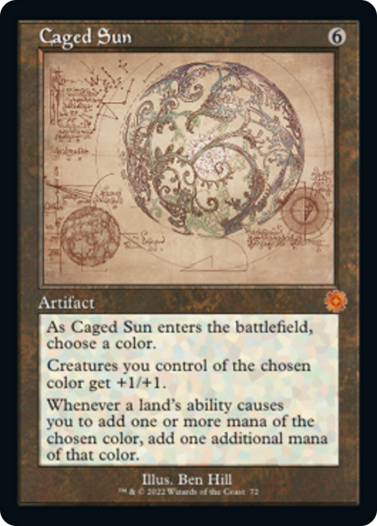 Caged Sun (Retro Schematic) [The Brothers' War Retro Artifacts] [Foil]
