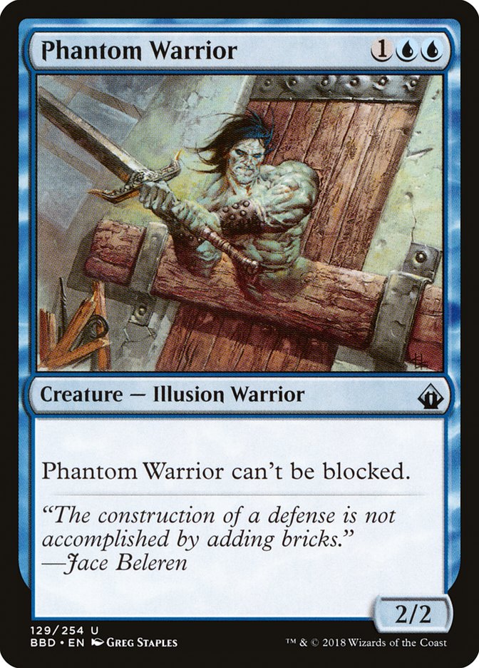 Phantom Warrior [Battlebond] [Foil]