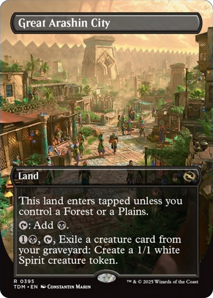 Great Arashin City (Borderless) [Tarkir: Dragonstorm] [Foil]