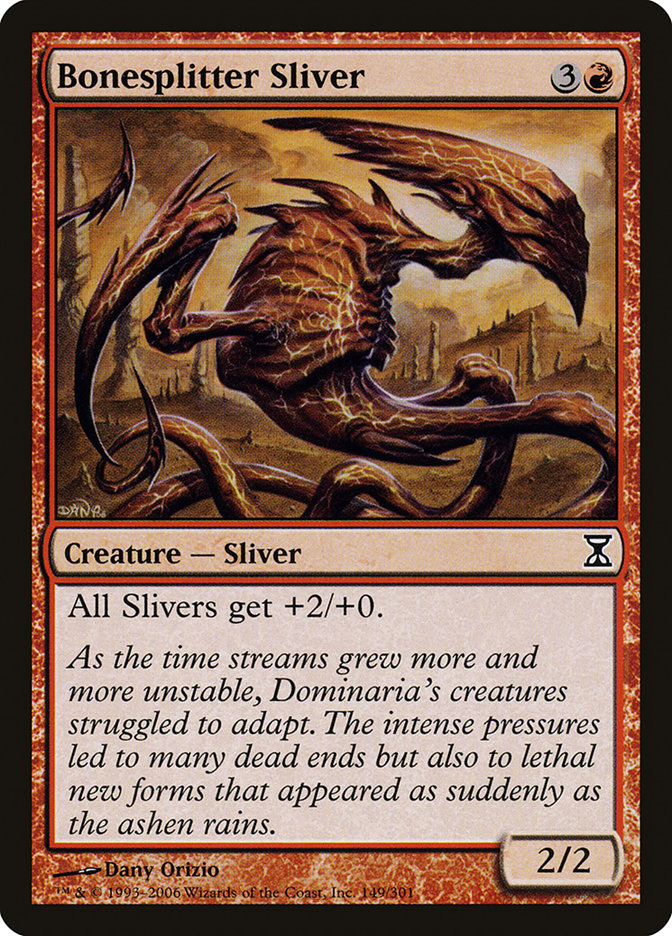 Bonesplitter Sliver [Time Spiral] [Foil]