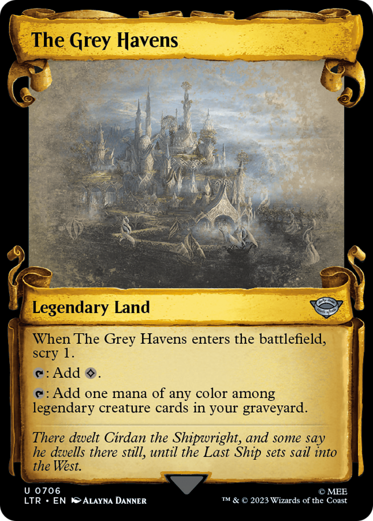 The Grey Havens [The Lord of the Rings: Tales of Middle-Earth Showcase Scrolls] [Foil]