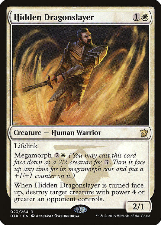 Hidden Dragonslayer [Dragons of Tarkir] [Foil]