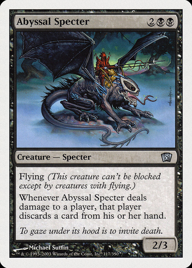 Abyssal Specter [Eighth Edition] [Foil]