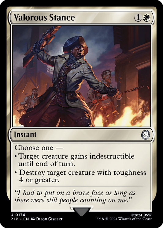 Valorous Stance [Fallout] [Foil]