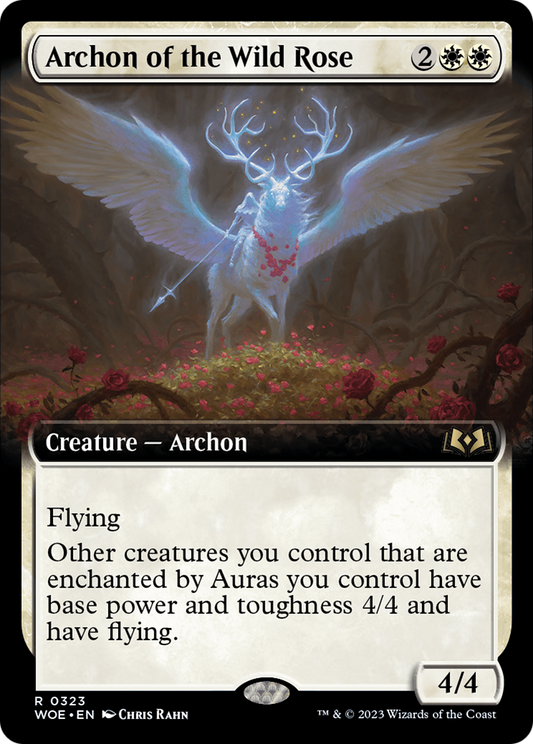 Archon of the Wild Rose (Extended Art) [Wilds of Eldraine] [Foil]