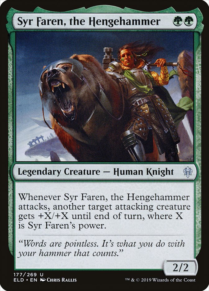 Syr Faren, the Hengehammer [Throne of Eldraine] [Foil]