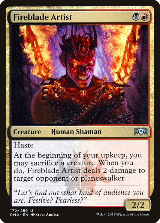 Fireblade Artist [Ravnica Allegiance] [Foil]