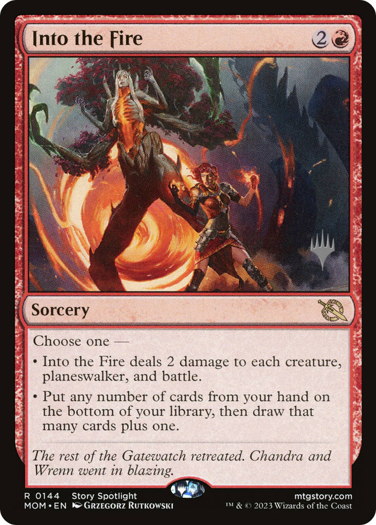 Into the Fire (Promo Pack) [March of the Machine Promos] [Foil]