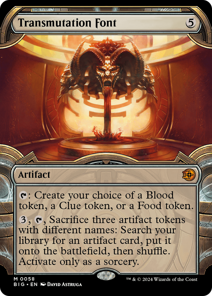 Transmutation Font (Showcase) [Outlaws of Thunder Junction: The Big Score] [Foil]