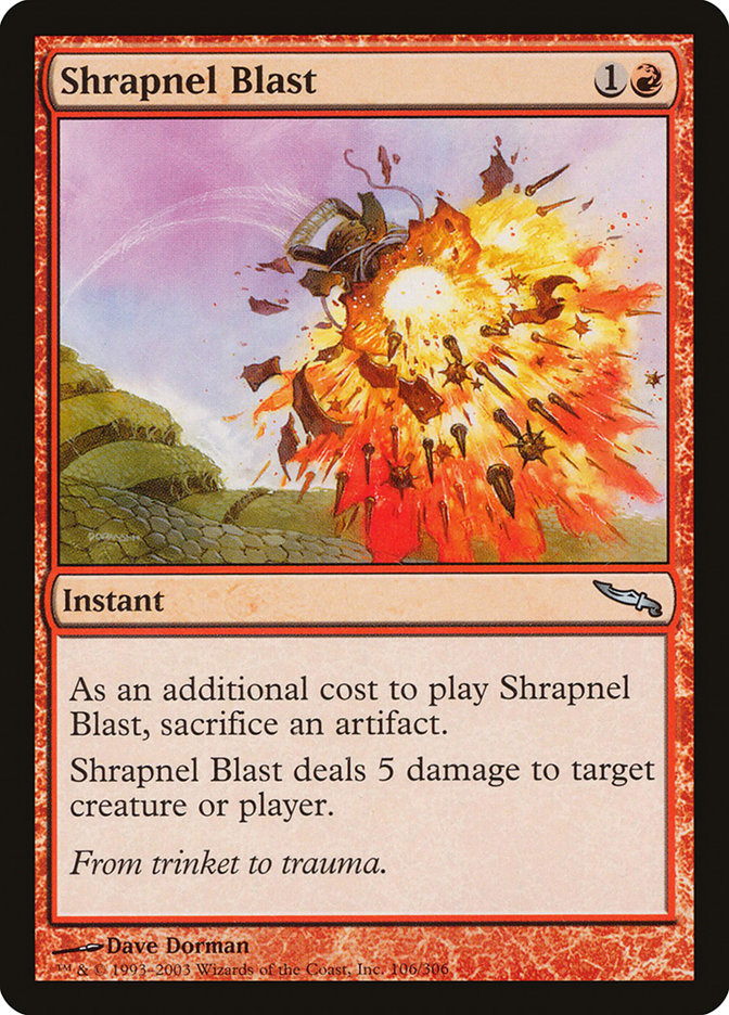 Shrapnel Blast [Mirrodin] [Foil]