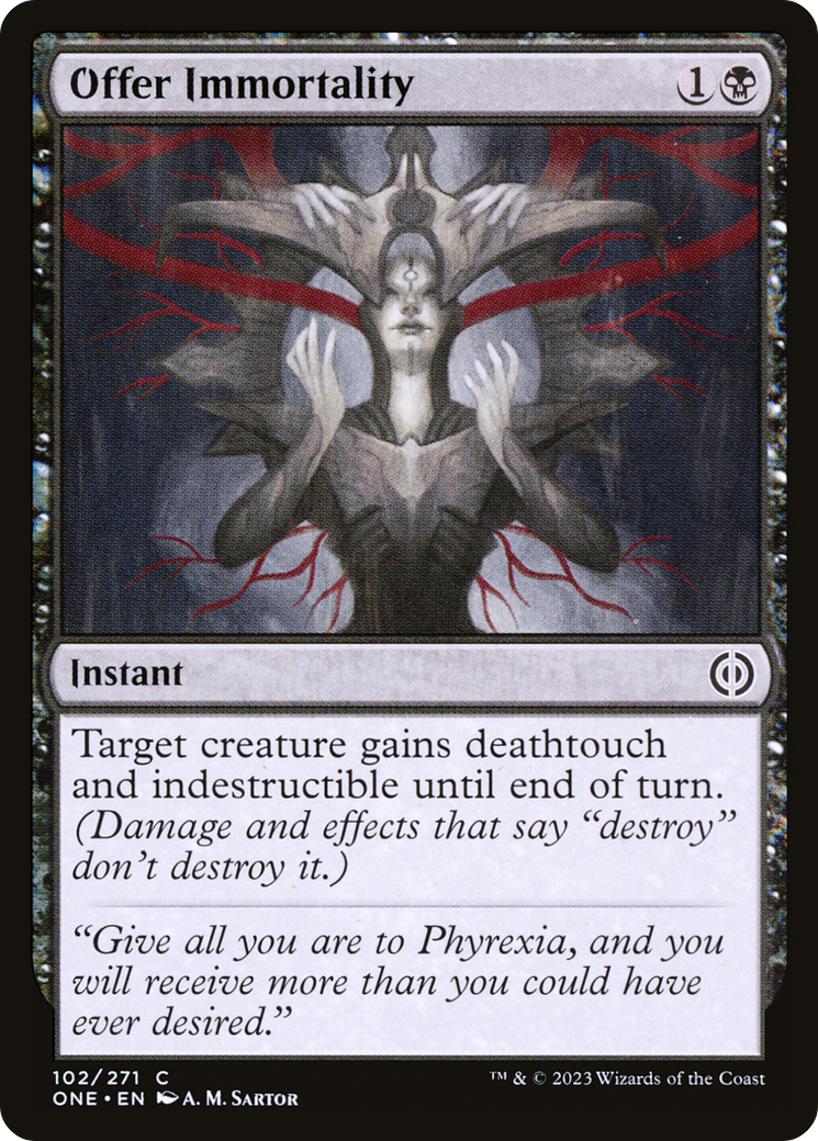 Offer Immortality [Phyrexia: All Will Be One] [Foil]