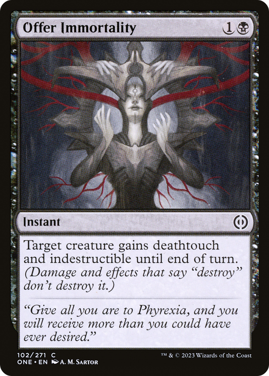 Offer Immortality [Phyrexia: All Will Be One] [Foil]