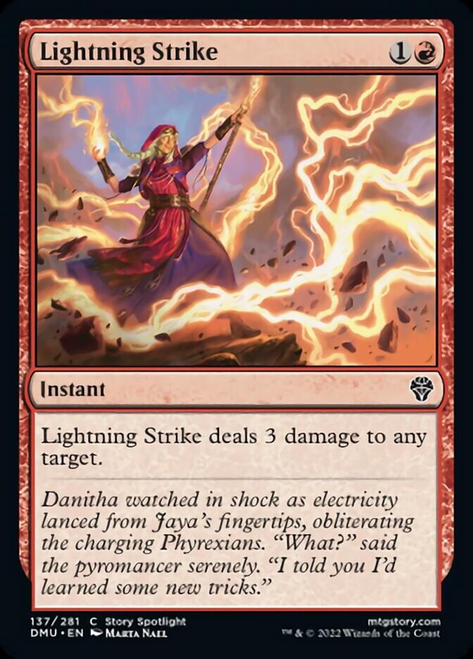 Lightning Strike [Dominaria United] [Foil]