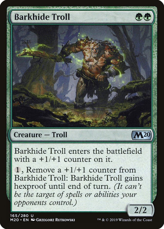 Barkhide Troll [Core Set 2020] [Foil]