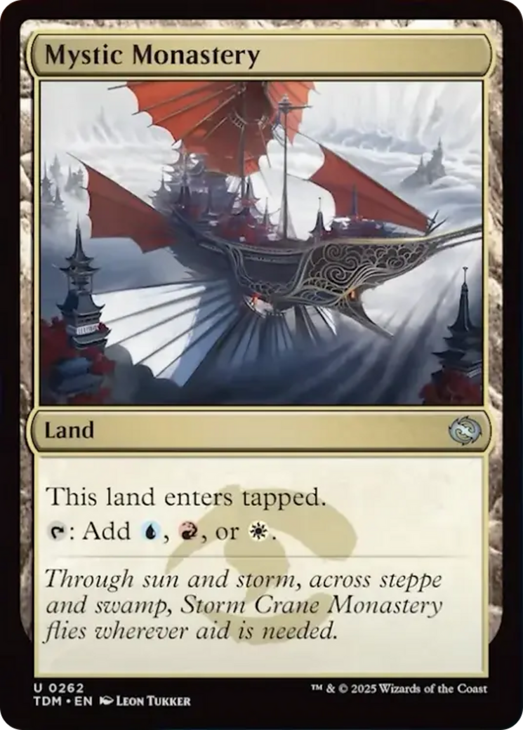 Mystic Monastery [Tarkir: Dragonstorm] [Foil]