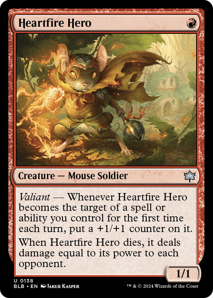 Heartfire Hero [Bloomburrow] [Foil]