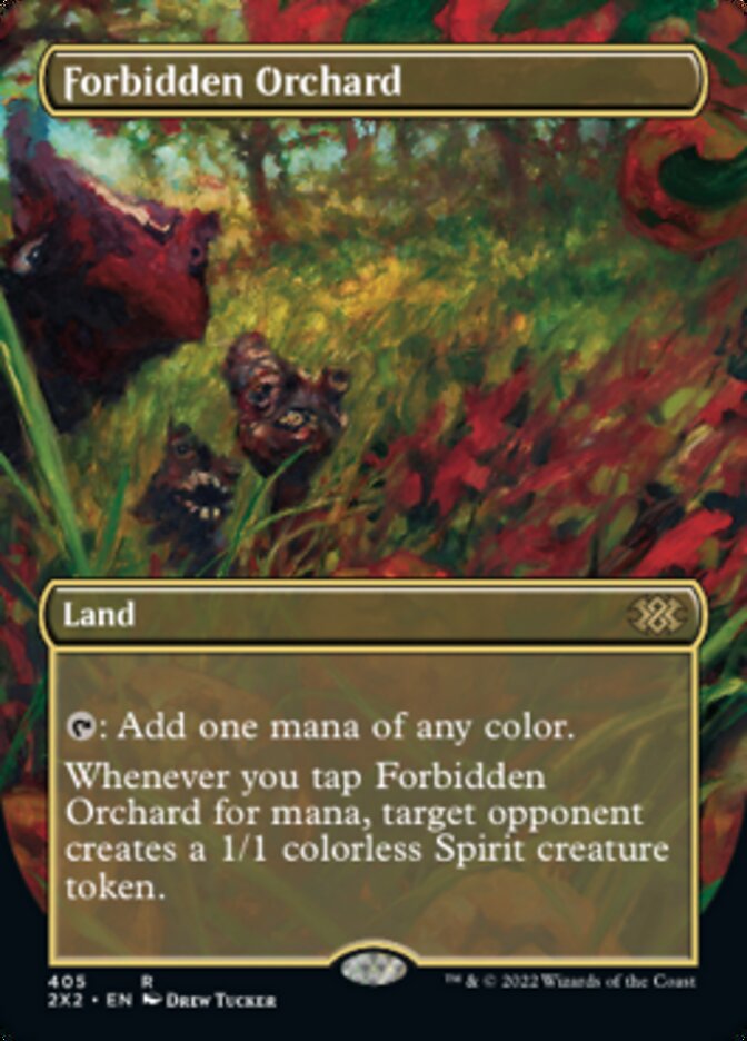 Forbidden Orchard (Borderless Alternate Art) [Double Masters 2022] [Foil]