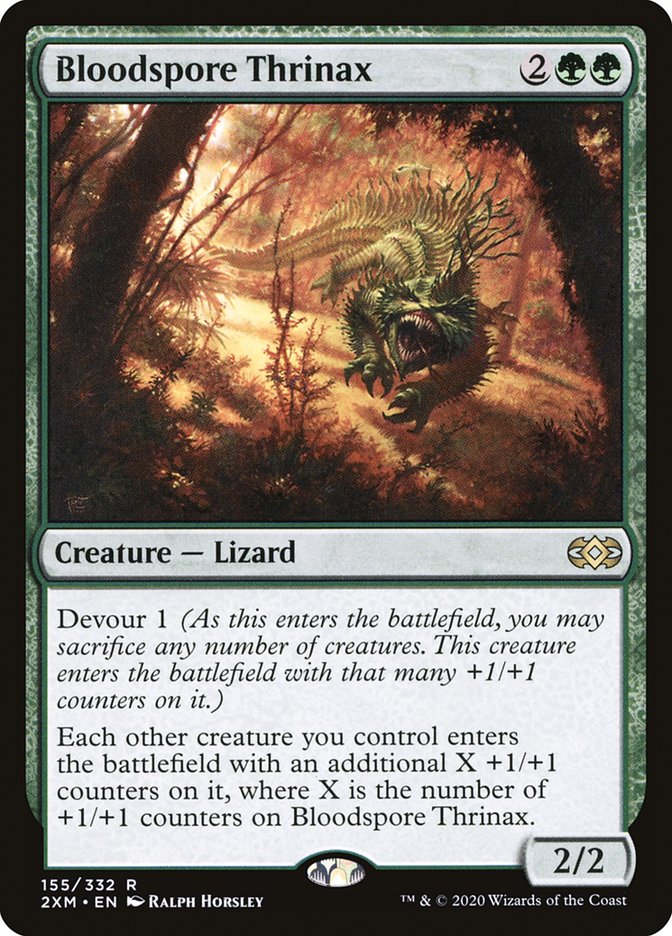 Bloodspore Thrinax [Double Masters] [Foil]