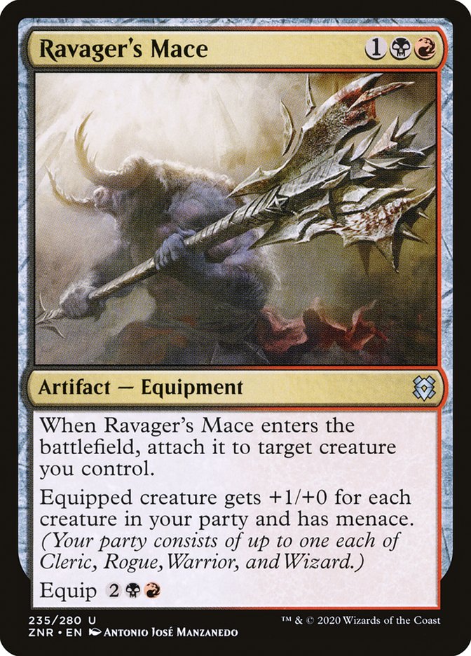 Ravager's Mace [Zendikar Rising] [Foil]