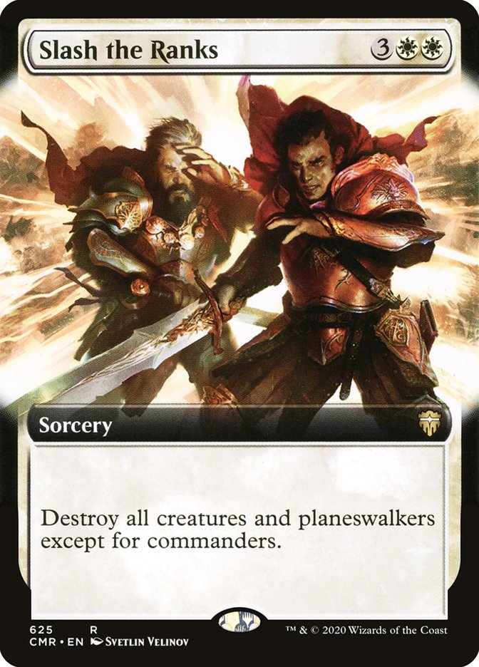 Slash the Ranks (Extended Art) [Commander Legends] [Foil]