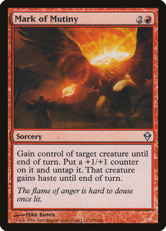 Mark of Mutiny [Zendikar] [Foil]