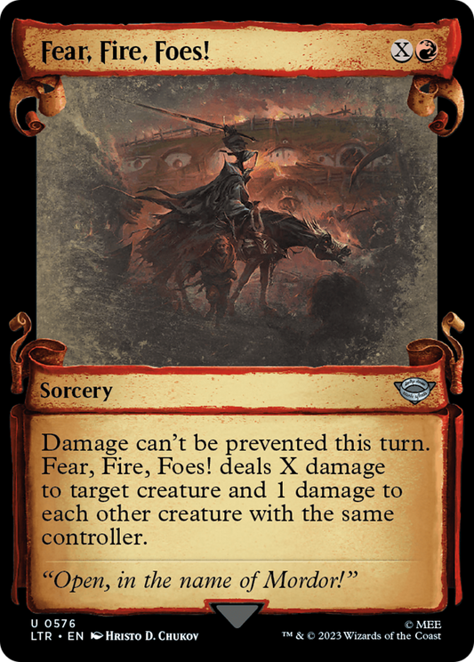 Fear, Fire, Foes! [The Lord of the Rings: Tales of Middle-Earth Showcase Scrolls] [Foil]
