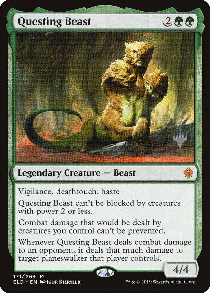 Questing Beast (Promo Pack) [Throne of Eldraine Promos] [Foil]