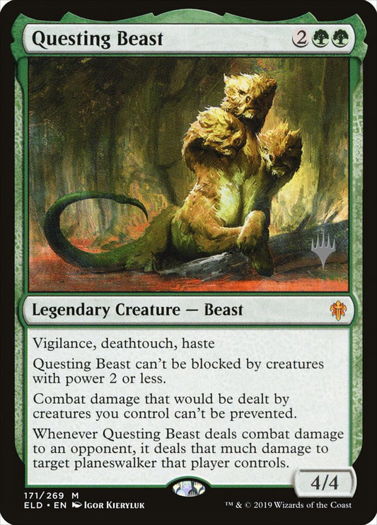 Questing Beast (Promo Pack) [Throne of Eldraine Promos] [Foil]