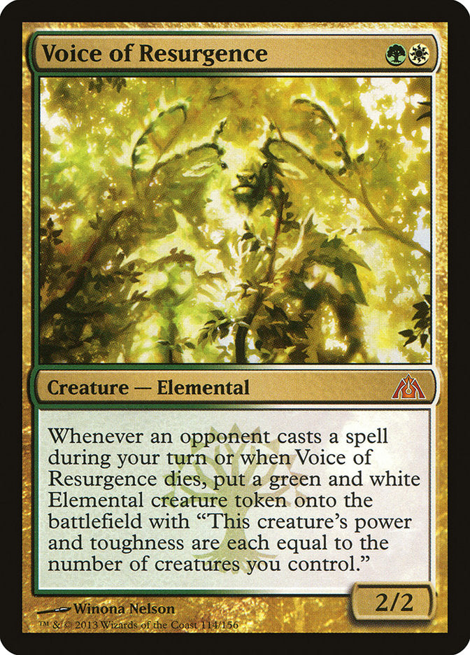 Voice of Resurgence [Dragon's Maze] [Foil]