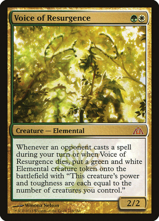 Voice of Resurgence [Dragon's Maze] [Foil]