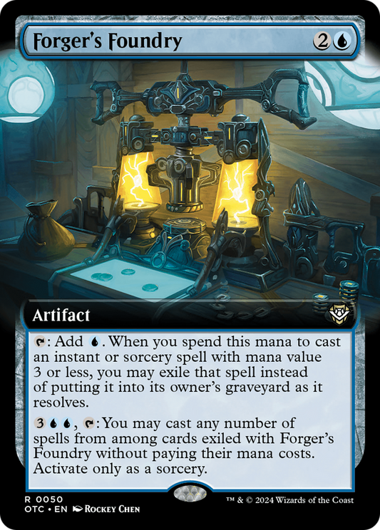 Forger's Foundry (Extended Art) [Outlaws of Thunder Junction Commander] [Foil]
