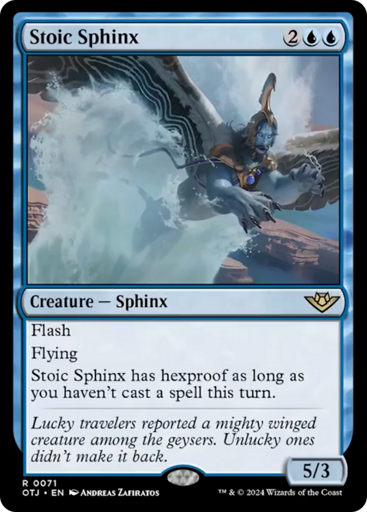 Stoic Sphinx [Outlaws of Thunder Junction] [Foil]