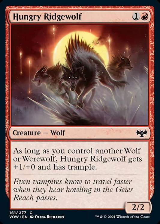 Hungry Ridgewolf [Innistrad: Crimson Vow] [Foil]