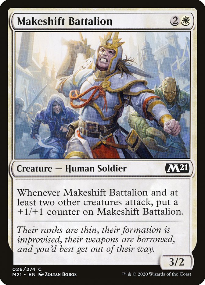 Makeshift Battalion [Core Set 2021] [Foil]