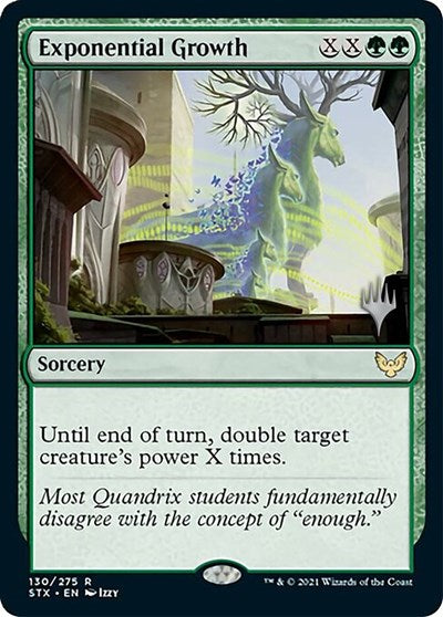 Exponential Growth (Promo Pack) [Strixhaven: School of Mages Promos] [Foil]