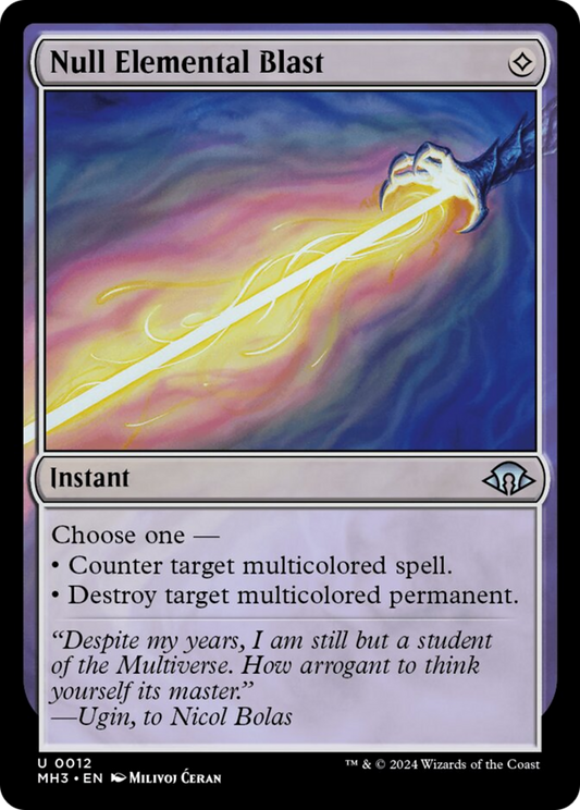 Null Elemental Blast [Modern Horizons 3] [Foil]